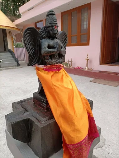 Garuda in the temple courtyard